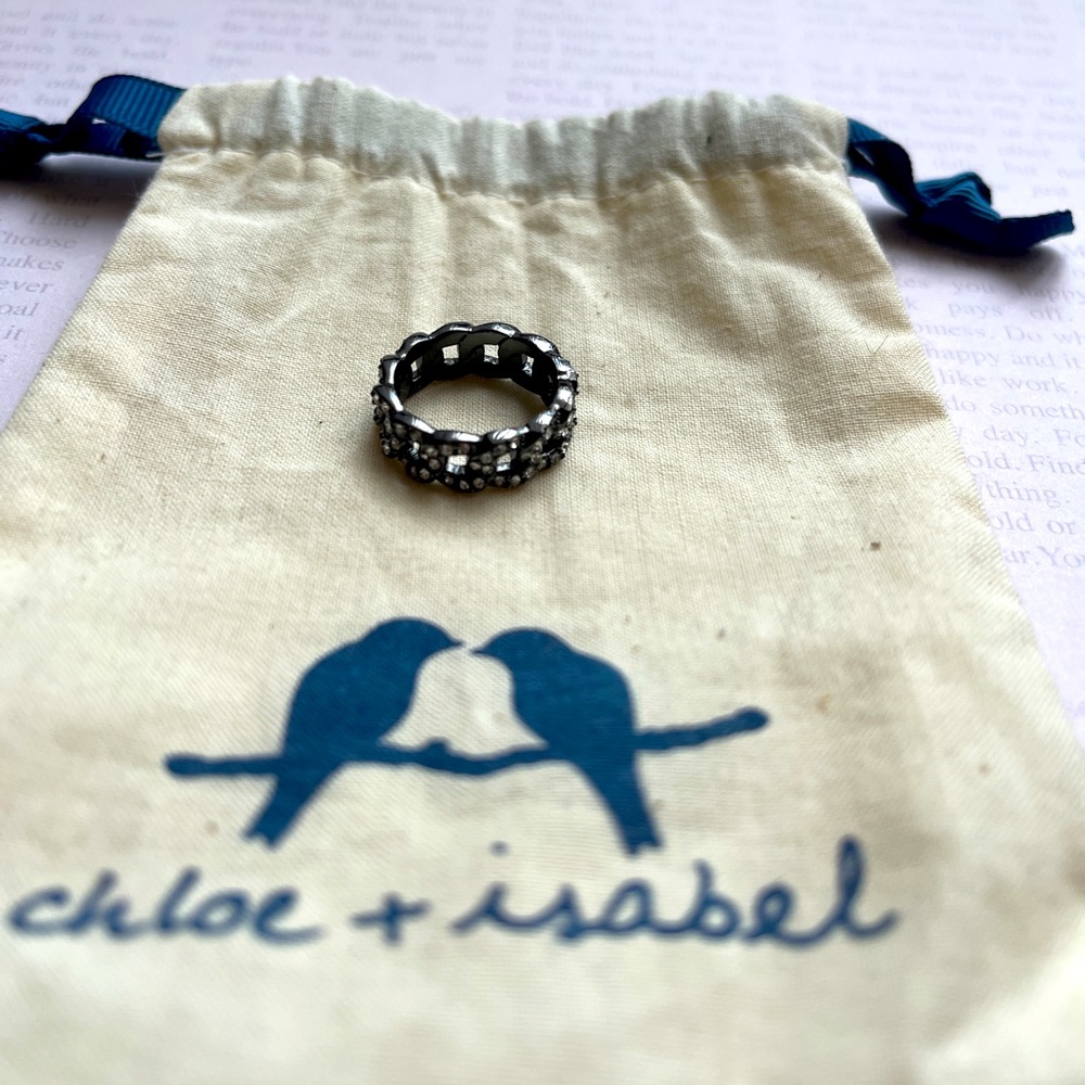 Chloe + Isabel Pave stackable ring sz 6